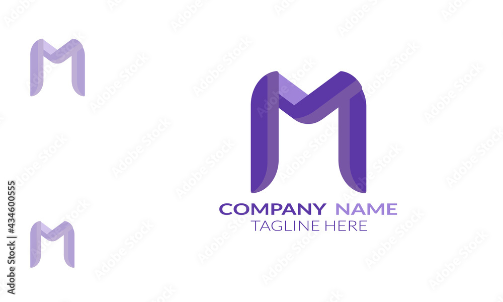M letter logo vector.