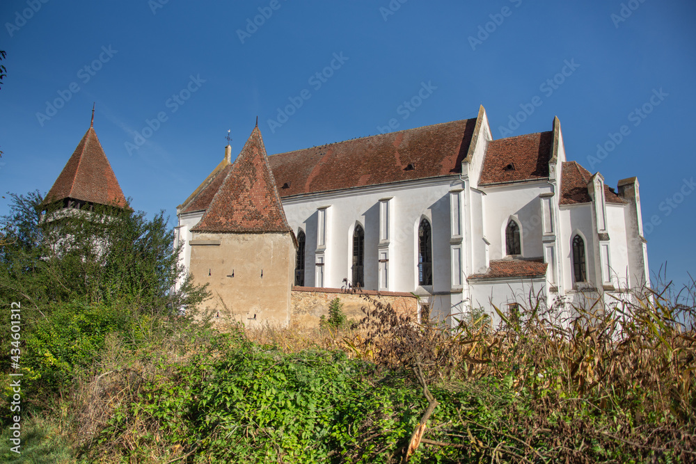 The fortified church in Senereuș, Romania, 2020, September