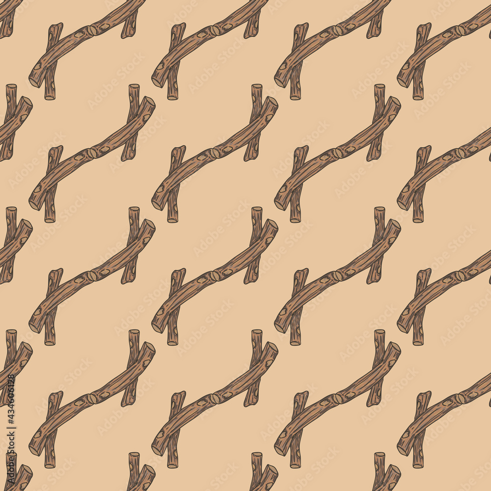 vector seamless pattern with roots of acorus calamus plant 1