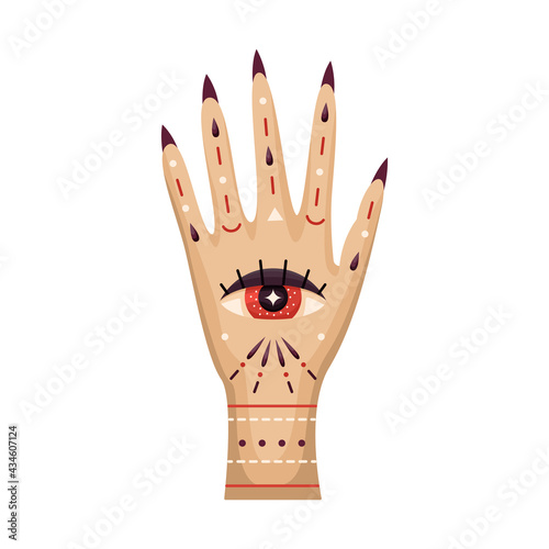 Mystical astrological vector illustration. Magic symbols. Zodiac. Astronomy.