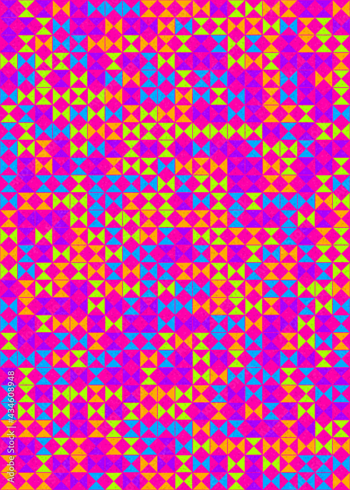 Abstract Geometric Pattern generative computational art illustration