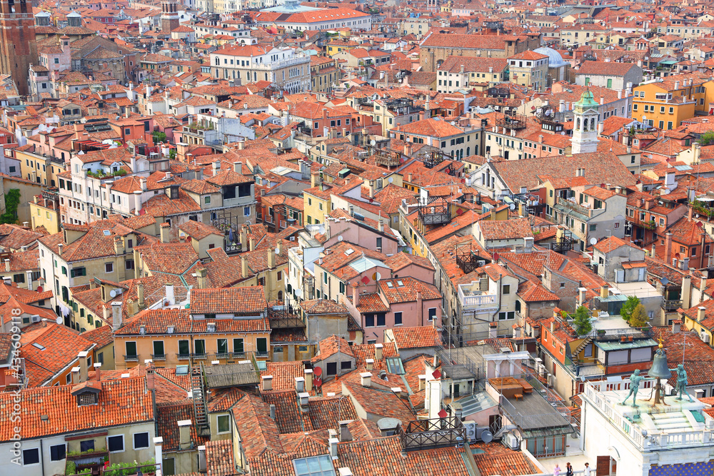 Panoramic view of the architecture of venice