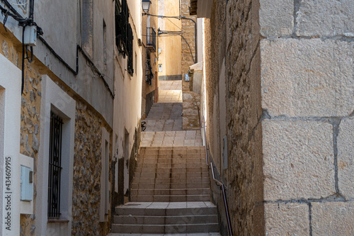 Fototapeta Naklejka Na Ścianę i Meble -  Beautiful streets of Sella, a town in the interior of the province of Alicante (Spain), in a sunny day.