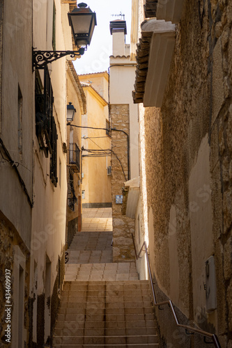 Fototapeta Naklejka Na Ścianę i Meble -  Beautiful streets of Sella, a town in the interior of the province of Alicante (Spain), in a sunny day.