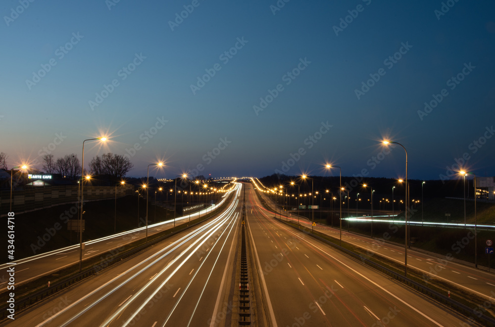 Evening view of the Tricity ring road.