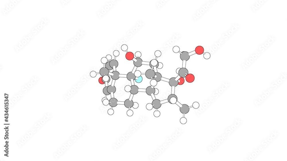 360º realistic 3D view of Dexamethasone as a seamless loop over a white opaque background with alpha mask. Also called decadron and maxidex. 360º realistic 3D view of Dexamethasone as a seamless loop over a white opaque background with alpha mask. Also called decadron and maxidex.