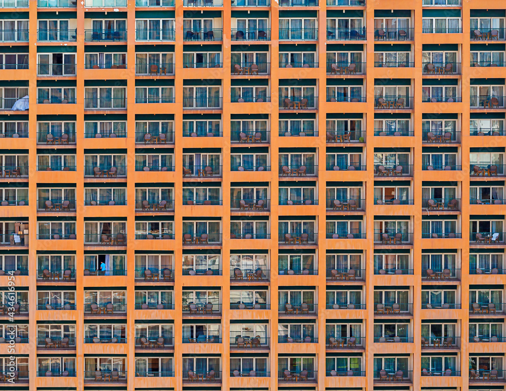 Abstract background. House facade with balconies. Abstract background. House facade with balconies.