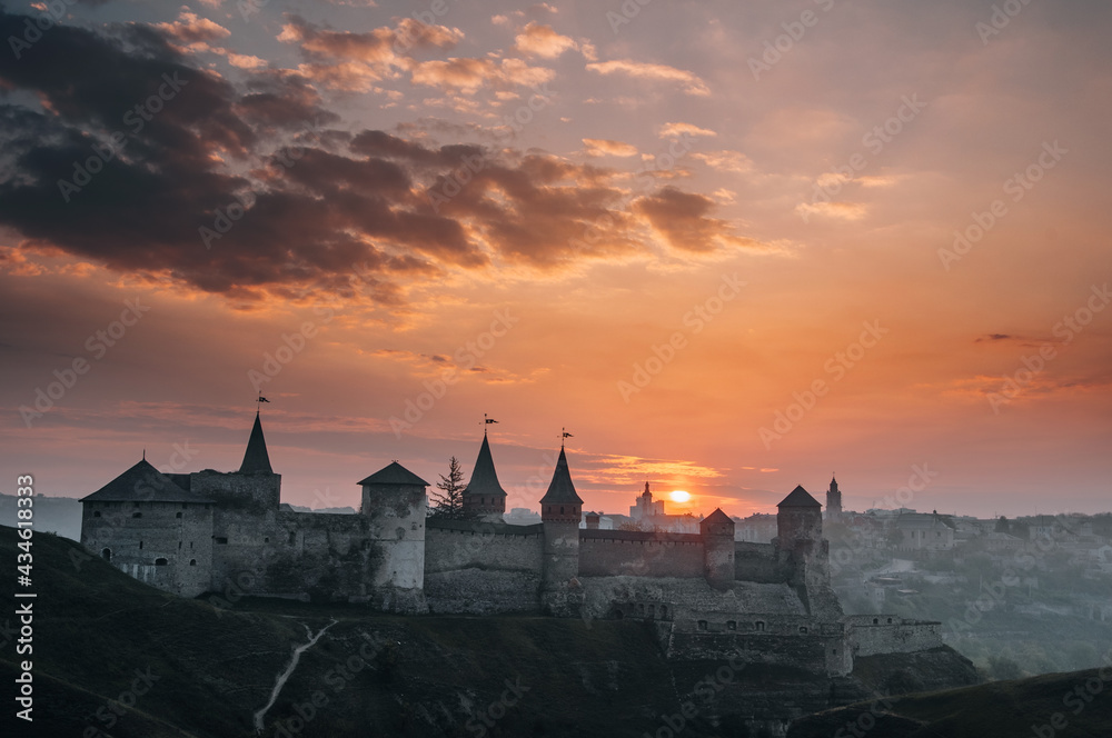 Ukraine Kamyanets Podilsk April 5 2018: Kamyanets-Podilskiy fortress