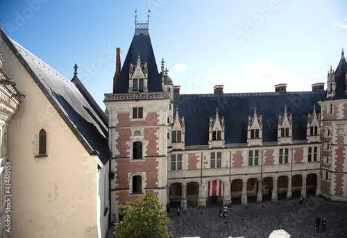 Blois Royal Castle  France. Late Gothic palace of Louis XII  XV century