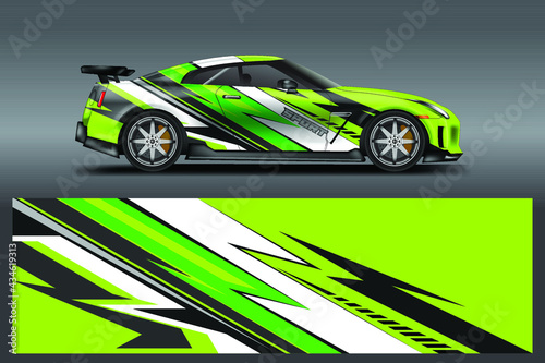 Car  wrap designs vector background for vehicle   ready print and editable