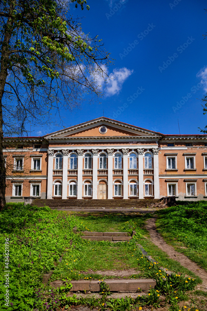 Palace in the village of Mykulyntsi, Ternopil region. Ukraine.
