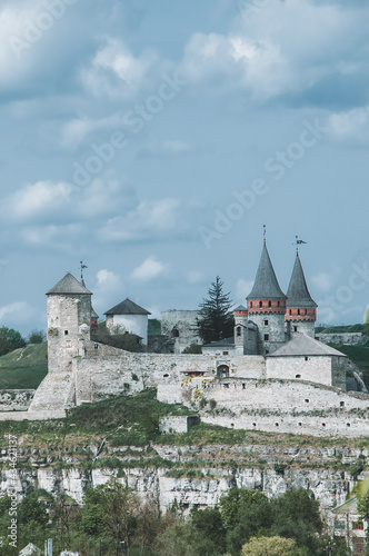 Ukraine Kamyanets Podilsk April 5 2018: Kamyanets-Podilskiy fortress