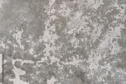 abstract background of an old shabby painted white concrete wall close up