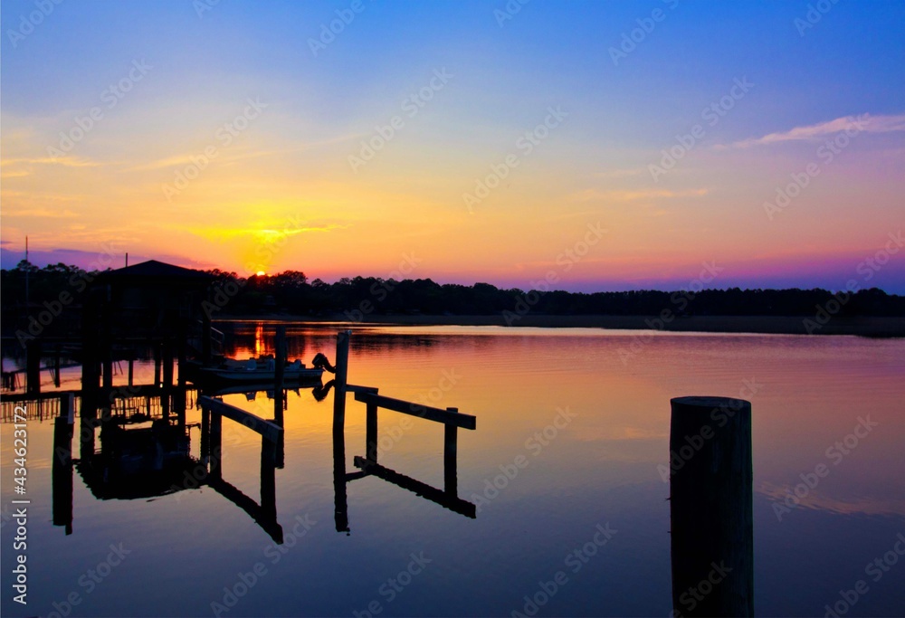 Sunset On The Docks