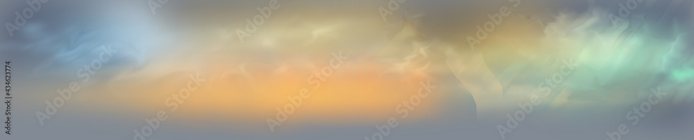 Detailed digital painting of a stormy sky