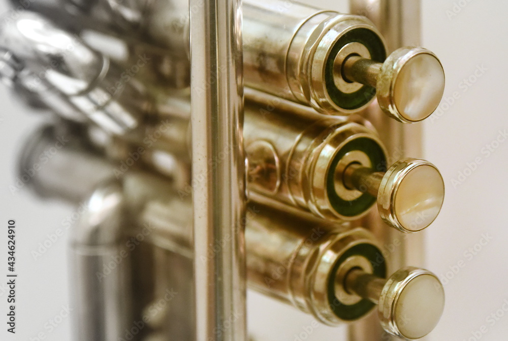 Naklejka premium Ventile einer Trompete