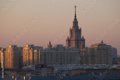 sunset: moscow state University
