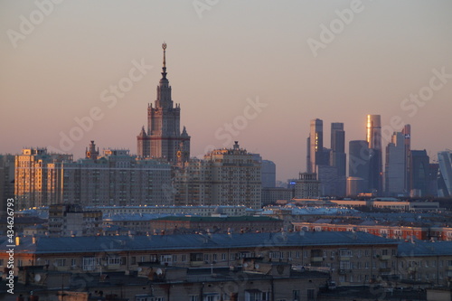 sunset: moscow state University