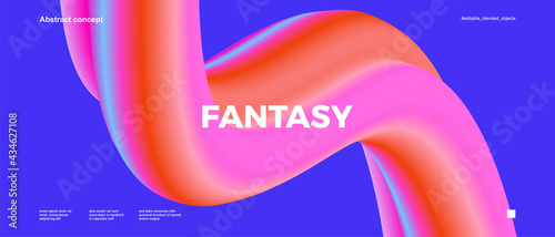 Trendy design template with fluid and liquid shapes. Abstract gradient backgrounds. Applicable for covers, websites, flyers, presentations, banners. Vector illustration.