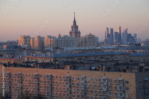 sunset: moscow state University