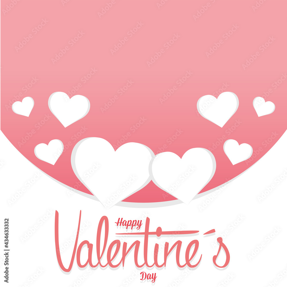 Happy valentines day greeting card Vector illustration Happy valentines day greeting card Vector illustration