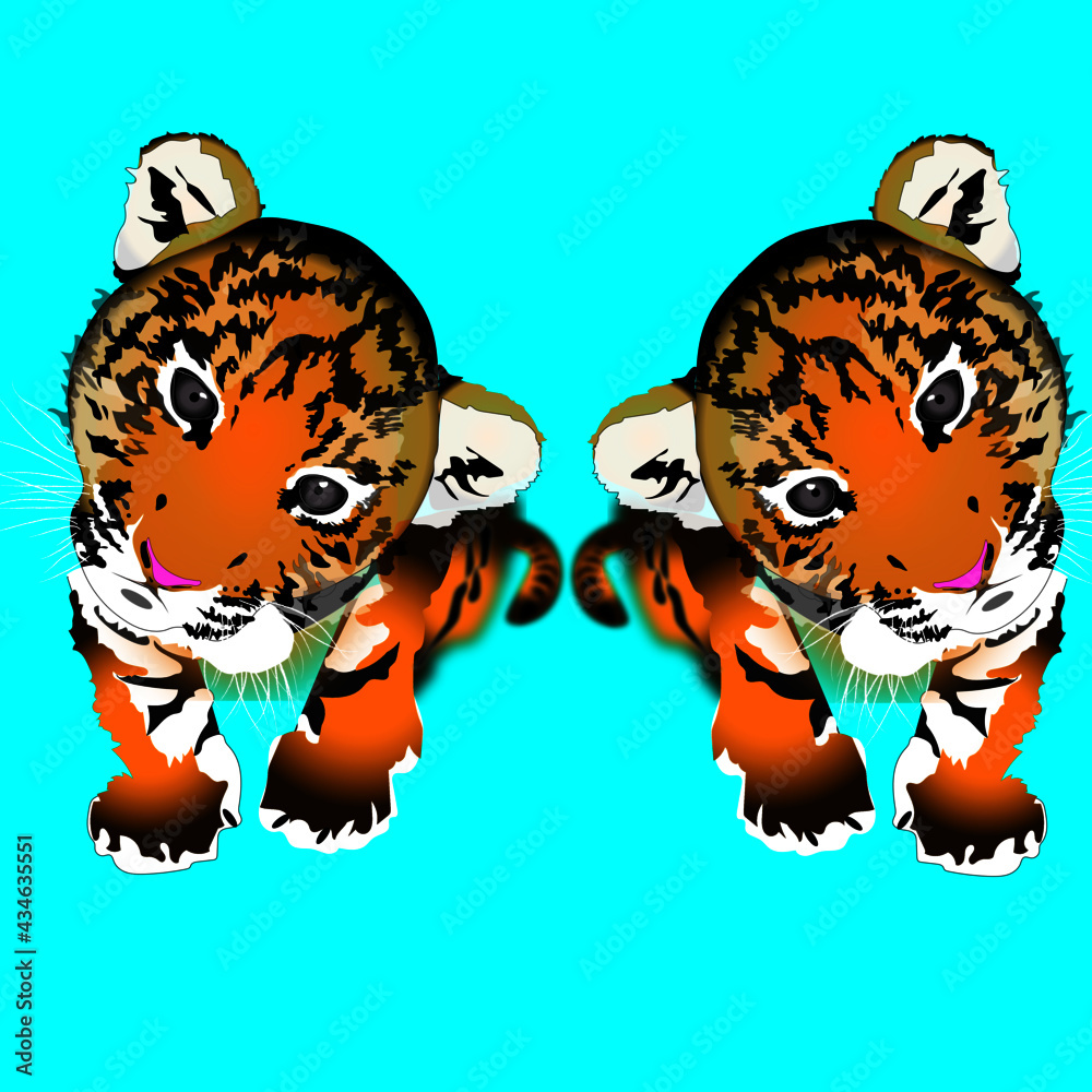 Tiger cub twins Tiger cub twins