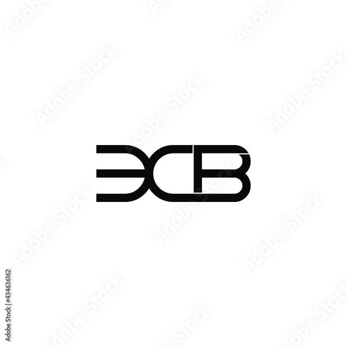 ecb letter original monogram logo design