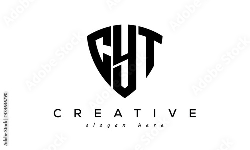 CYT letter creative logo with shield	 photo