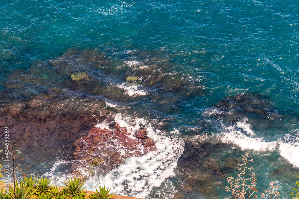 Piedras en la costa del Puerto de la Cruz