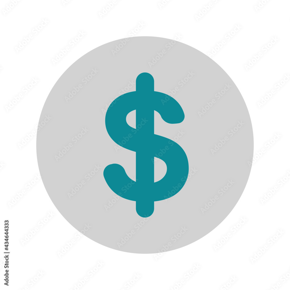 icon currency using flat style and blue color icon currency using flat style and blue color