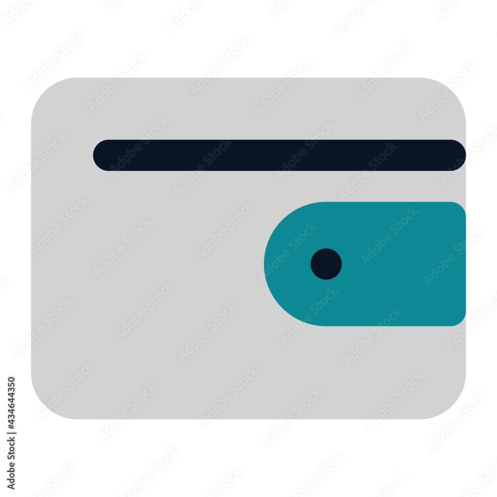 icon wallet using flat style and blue color dominate icon wallet using flat style and blue color dominate