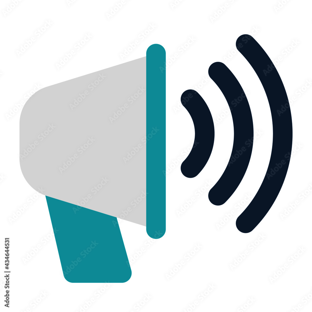 icon broadcast using flat style and blue color dominate icon broadcast using flat style and blue color dominate