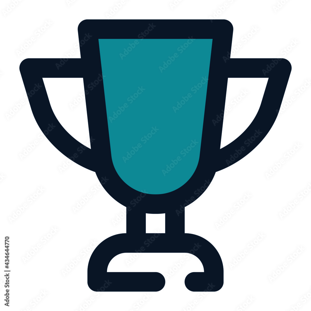 icon trophy for education using filled line style and blue color icon trophy for education using filled line style and blue color
