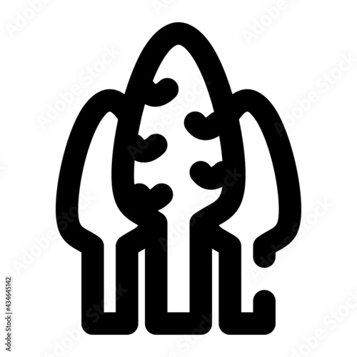 icon asparagus using line style