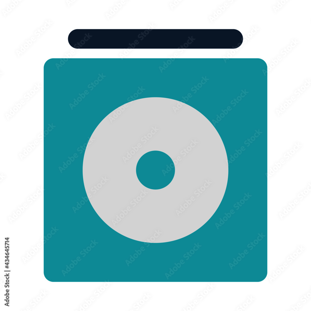 icon music album using flat style and blue color dominate icon music album using flat style and blue color dominate