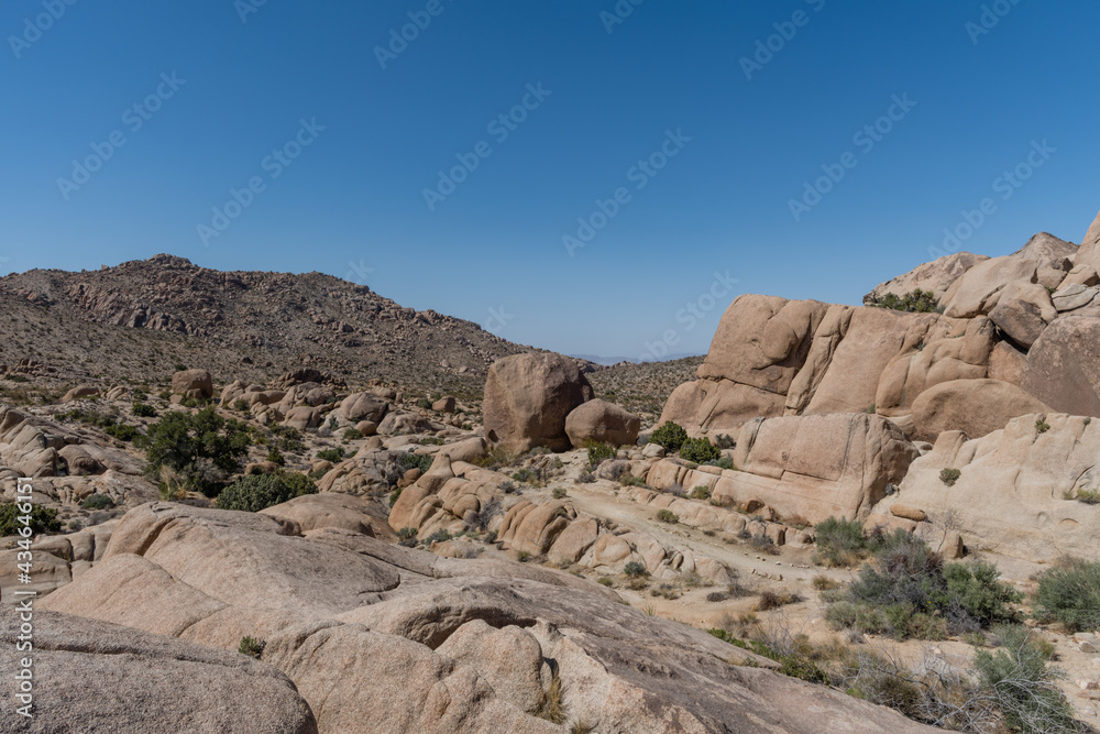 Scenic rock formation at the Joshua Tree National Park, Southern California Scenic rock formation at the Joshua Tree National Park, Southern California