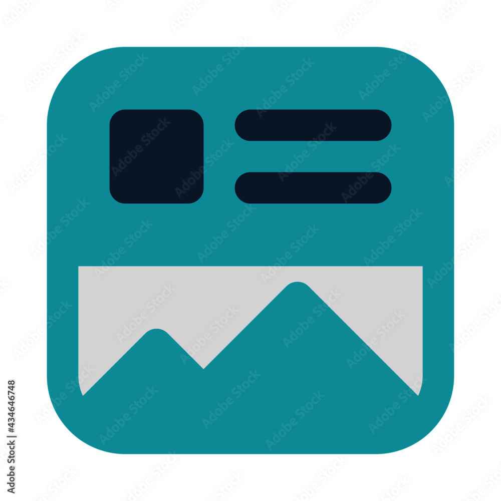 icon post content using flat style and blue color dominate icon post content using flat style and blue color dominate