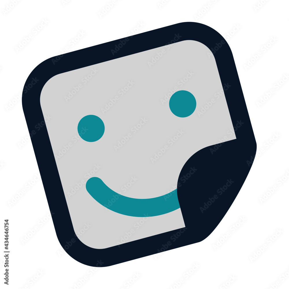 icon sticker social using flat style and blue color dominate icon sticker social using flat style and blue color dominate