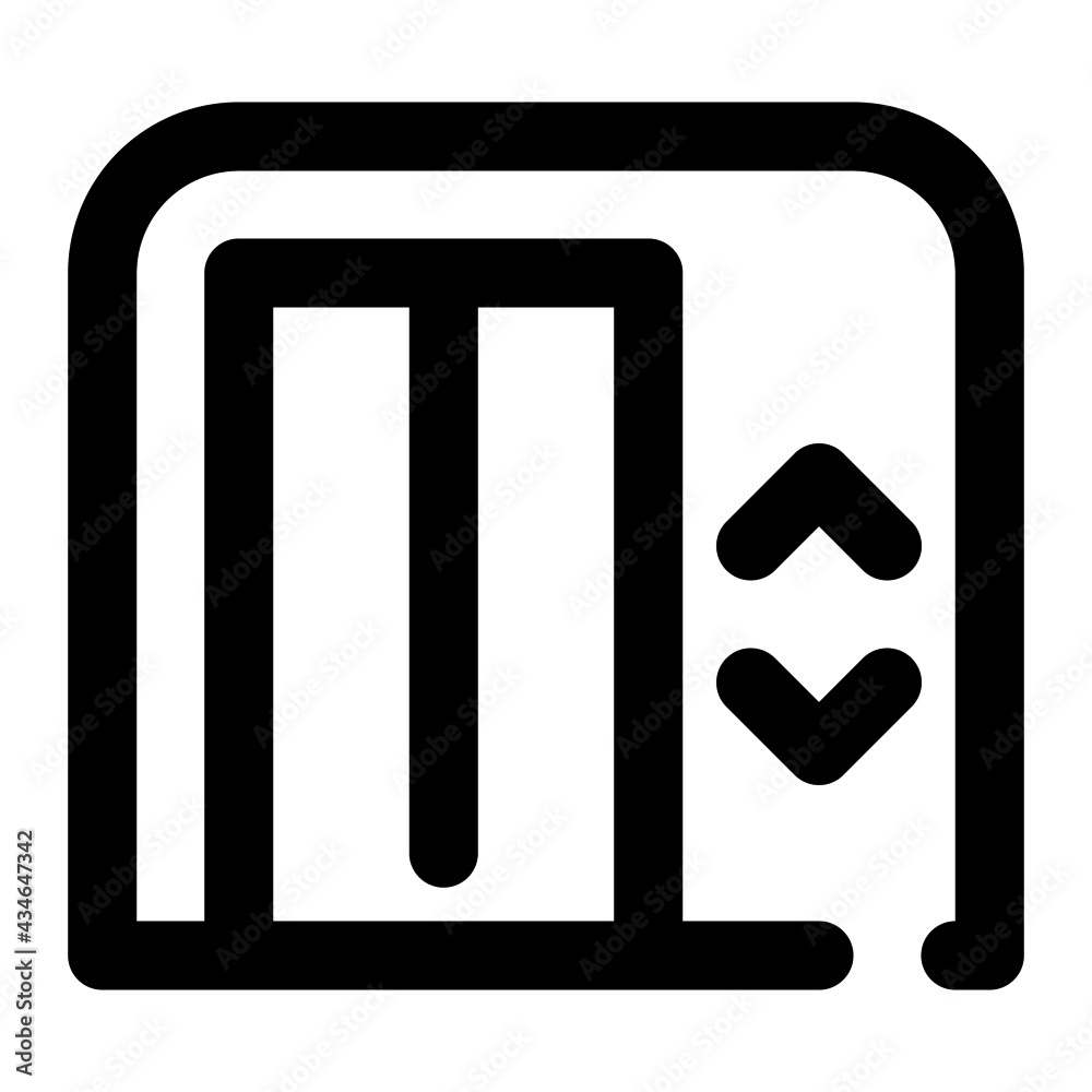 icon elevator using line style icon elevator using line style