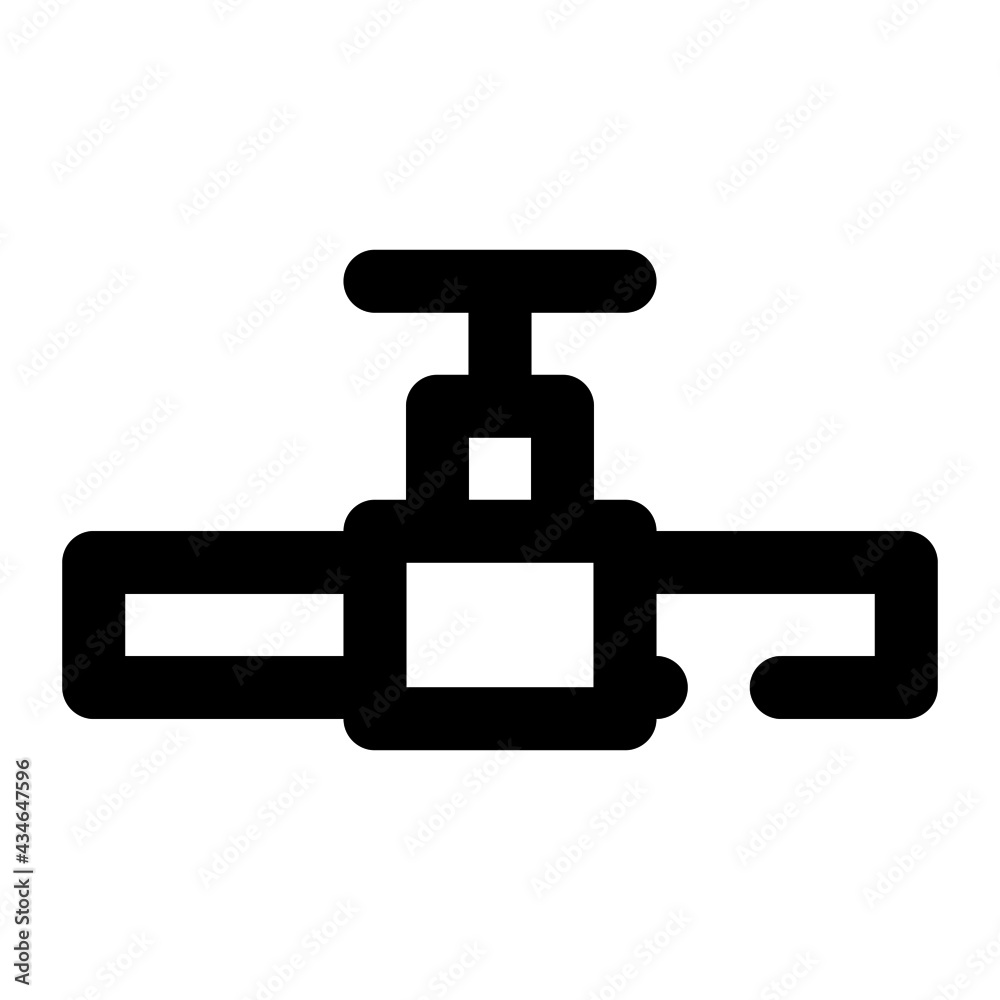 icon pipe faucet using line style icon pipe faucet using line style