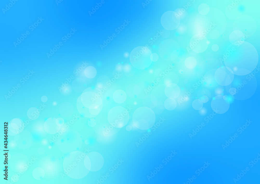青 キラキラ 綺麗 泡 水中 背景 壁紙 Stock Vector Adobe Stock