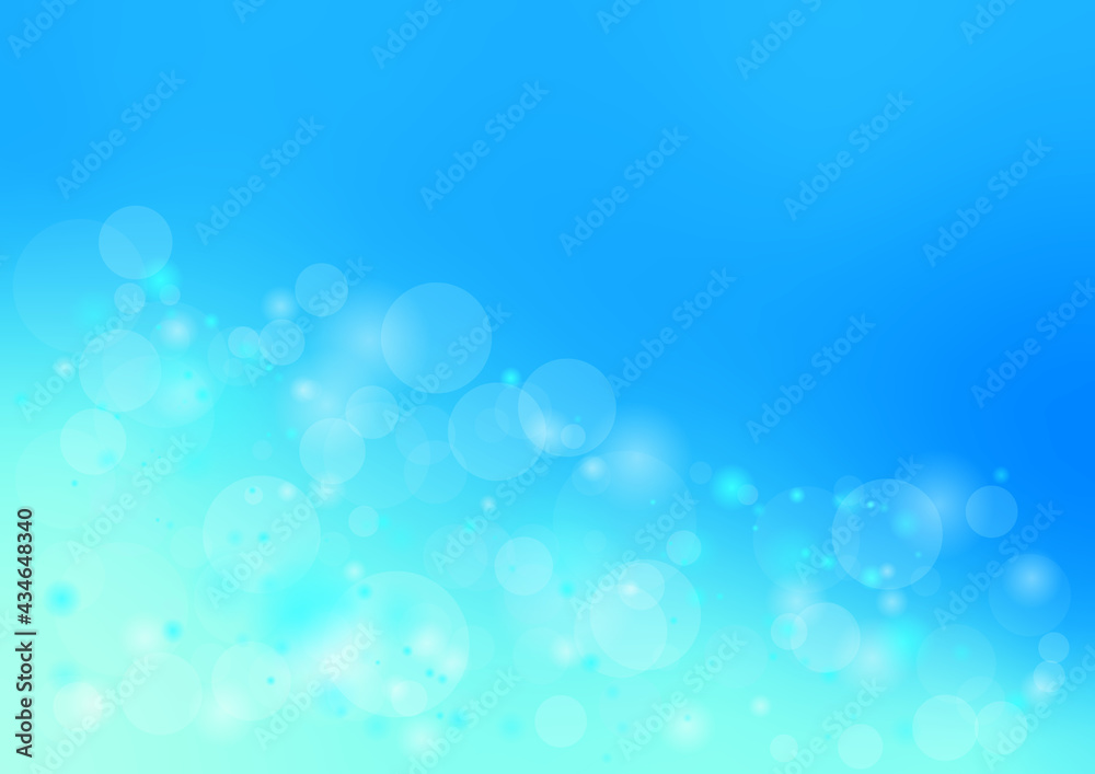 青　キラキラ　綺麗　泡　水中　背景　壁紙