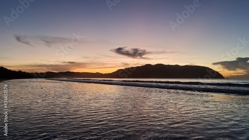 sunset over the ocean