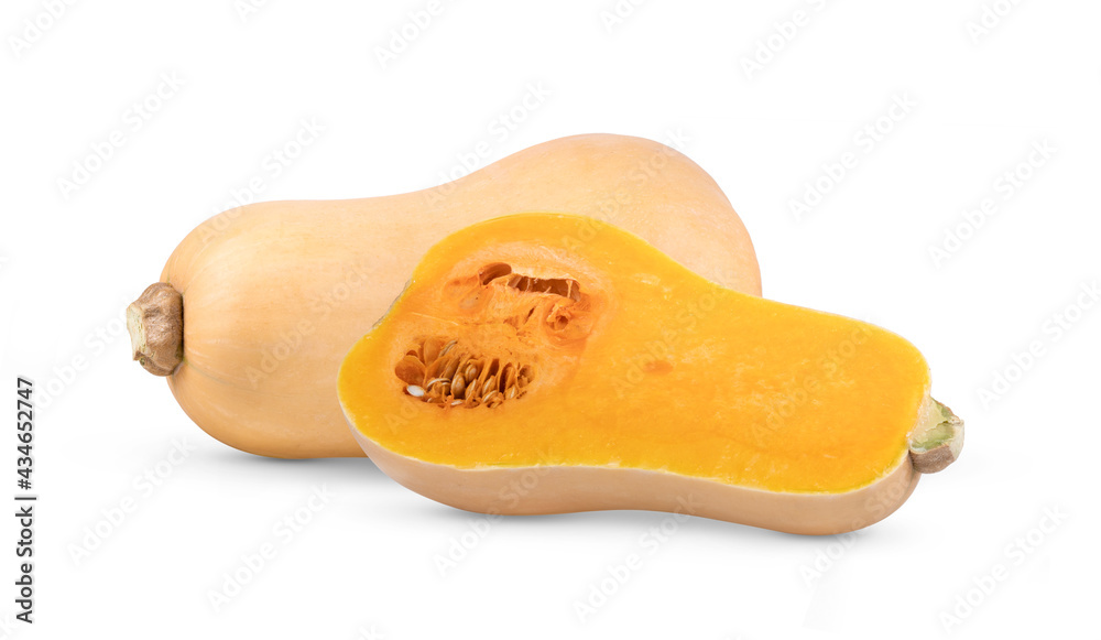 butternut squash isolated on white