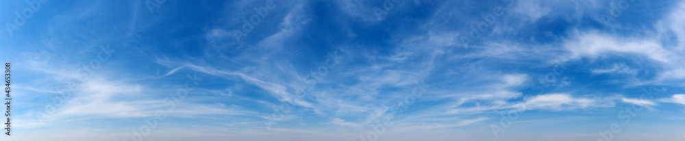 Blue Sky background with tiny Clouds. Panorama background Blue Sky background with tiny Clouds. Panorama background