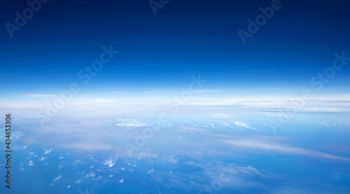 Aerial sky and clouds background photo