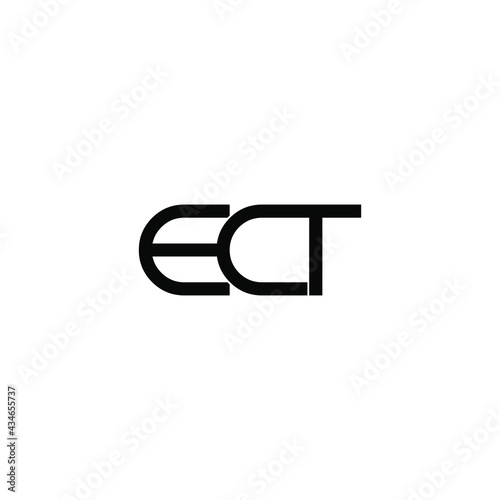 ect letter original monogram logo design