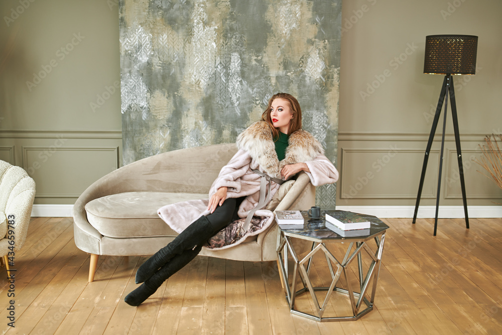 Fototapeta premium expensive mink and lynx furs