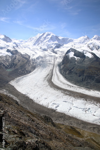 View of the Gorner Glacier from the Gornergrat, Switzerland