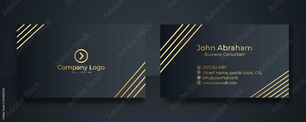 Luxury Business Card Design Vector Design
